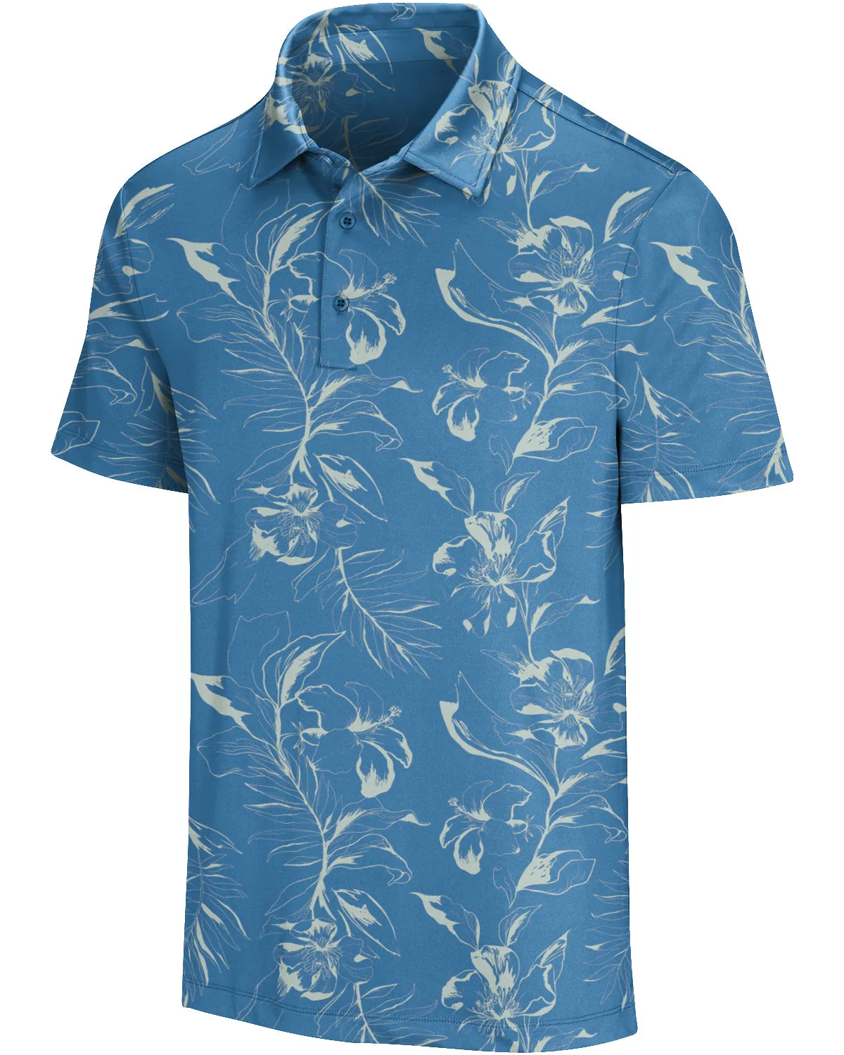 Men's Simple Pattern Performance Polos - PREORDER