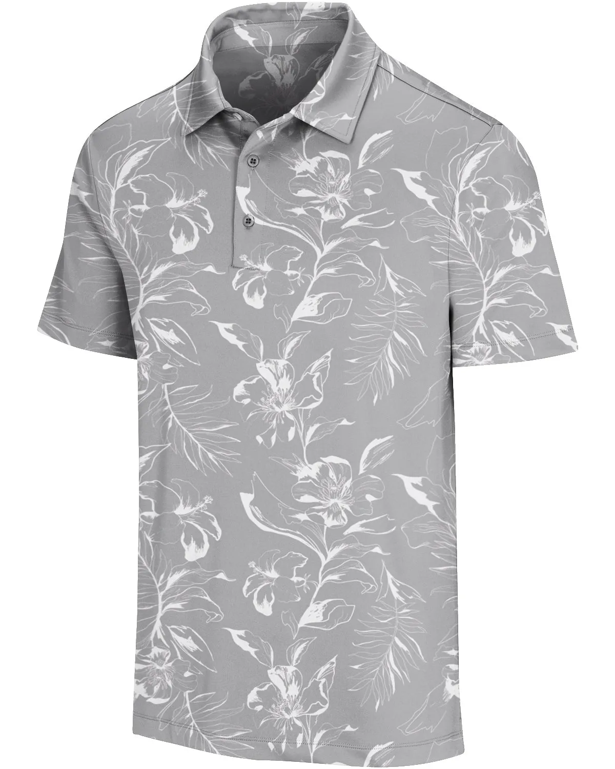 Men's Simple Pattern Performance Polos - PREORDER