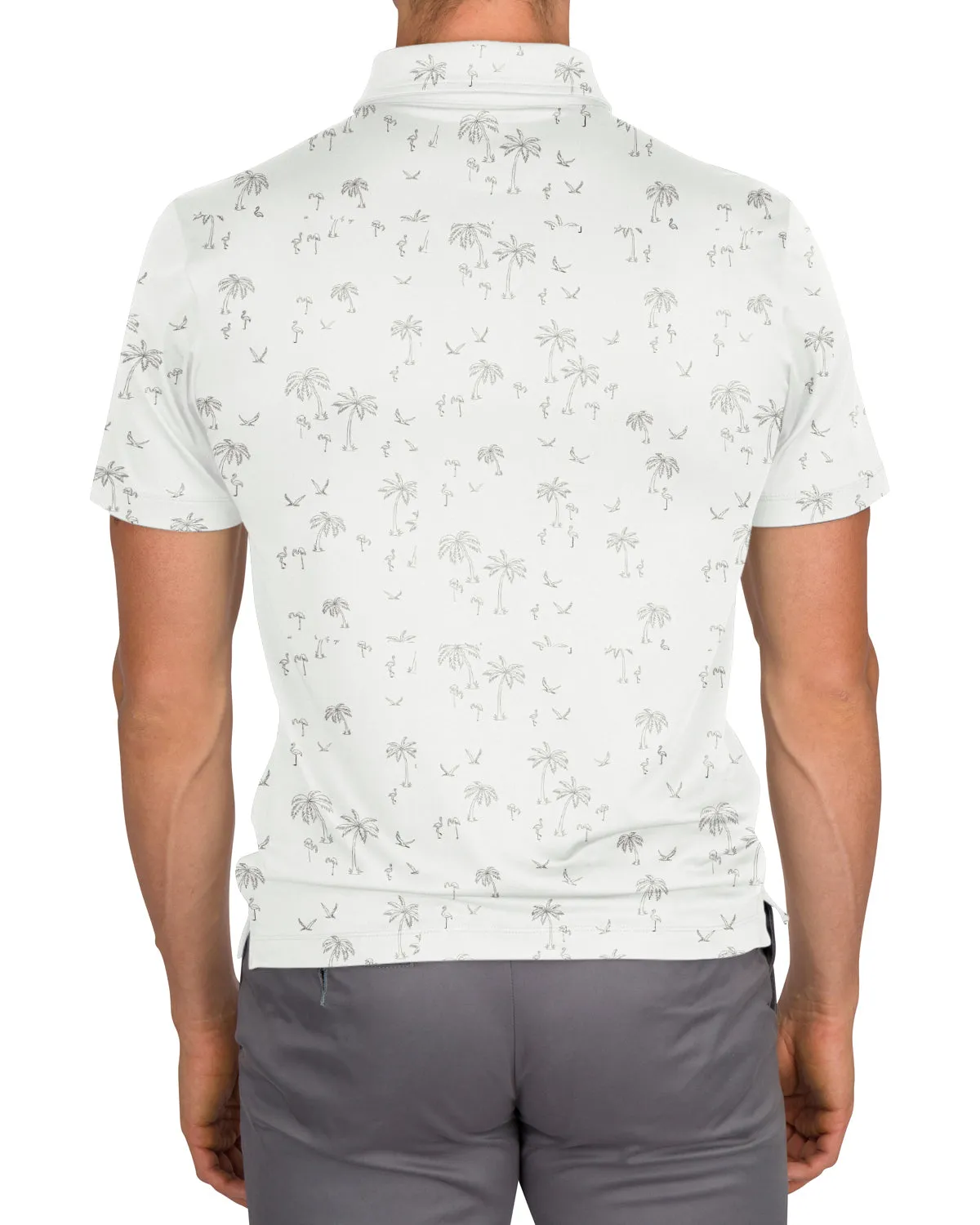Men's Simple Pattern Performance Polos - PREORDER
