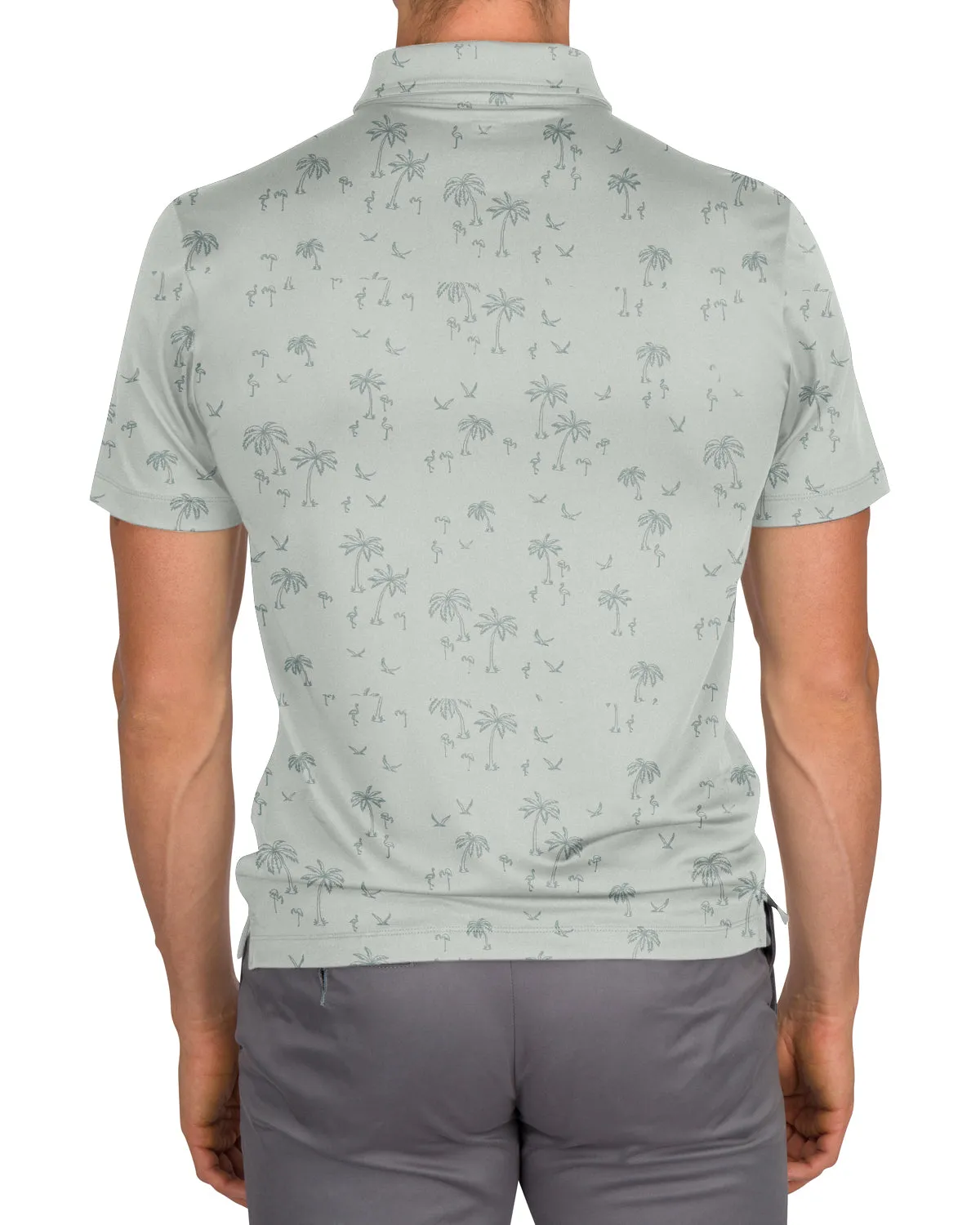 Men's Simple Pattern Performance Polos - PREORDER