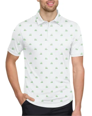 Men's Simple Pattern Performance Polos - PREORDER