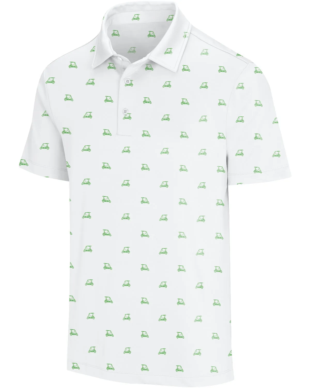 Men's Simple Pattern Performance Polos - PREORDER