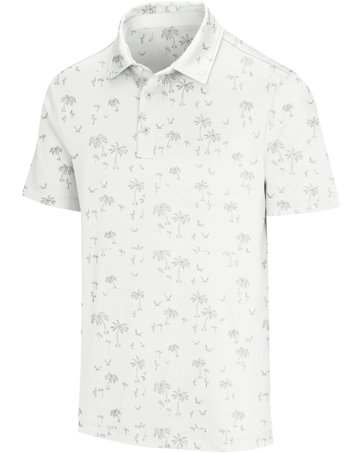Men's Simple Pattern Performance Polos - PREORDER