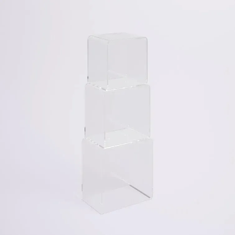 Minimalist Acrylic Cube Bookcase