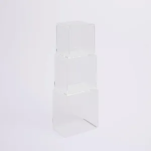 Minimalist Acrylic Cube Bookcase