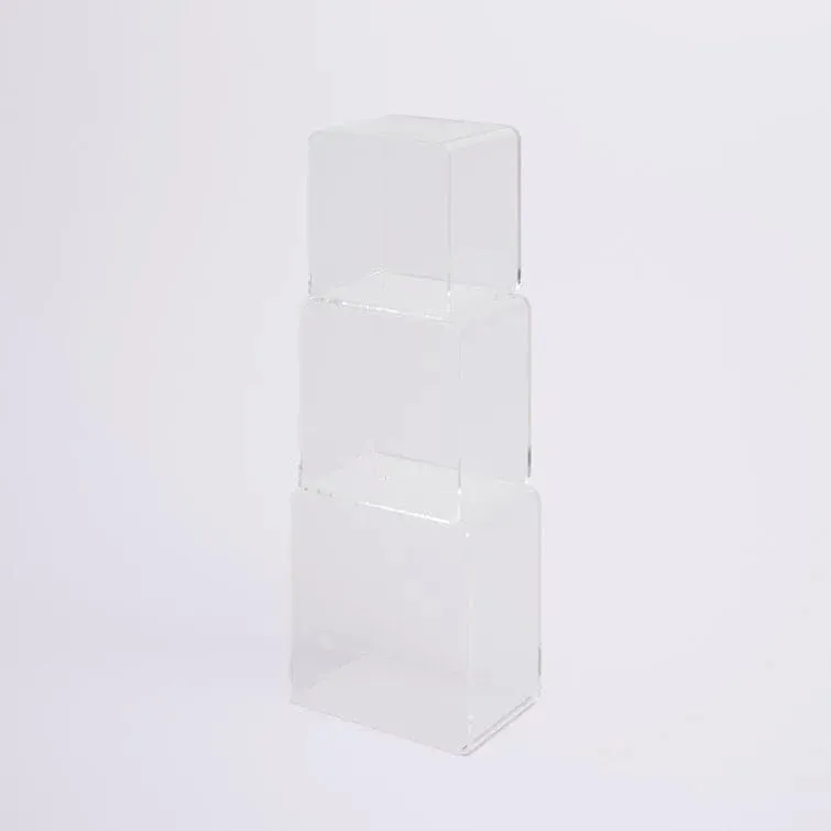 Minimalist Acrylic Cube Bookcase