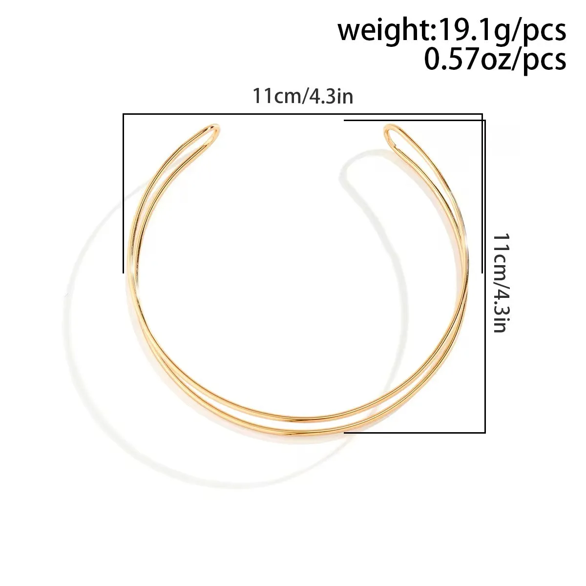 Minimalist African Iron Ring Collar Necklace