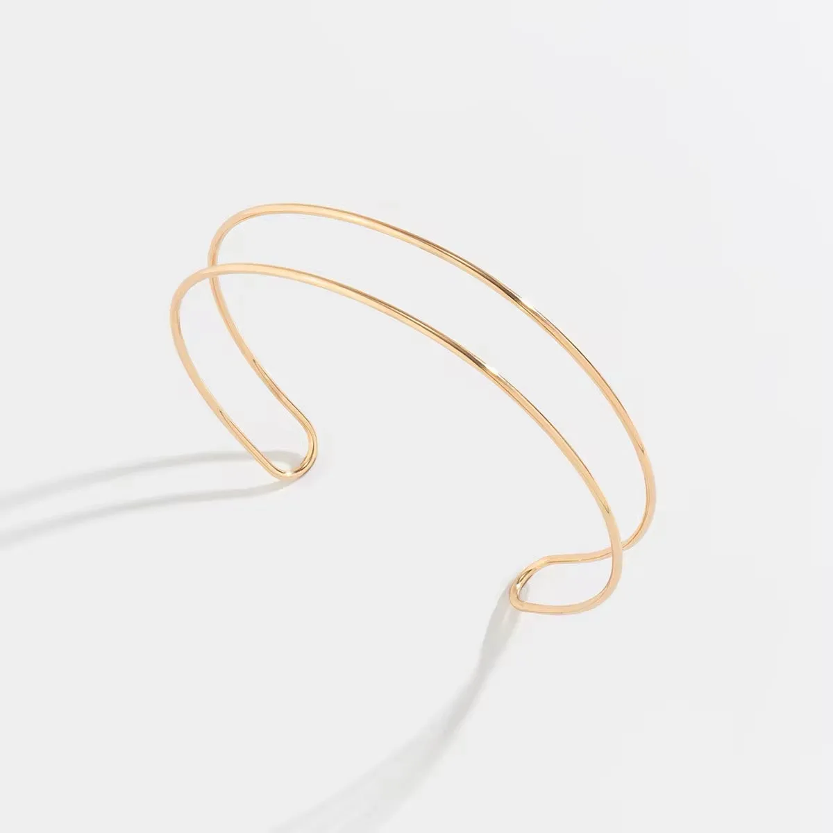 Minimalist African Iron Ring Collar Necklace