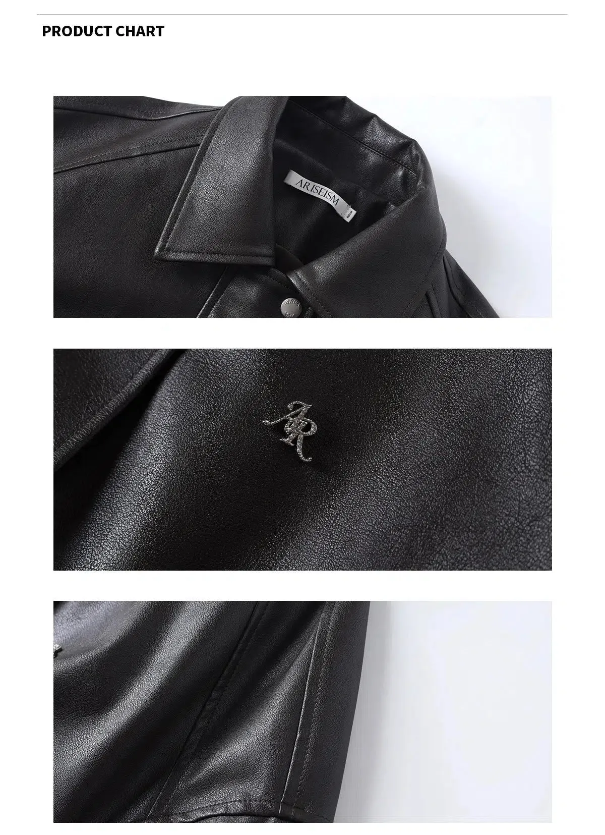 Minimalist Classic Zippered Leather Jacket