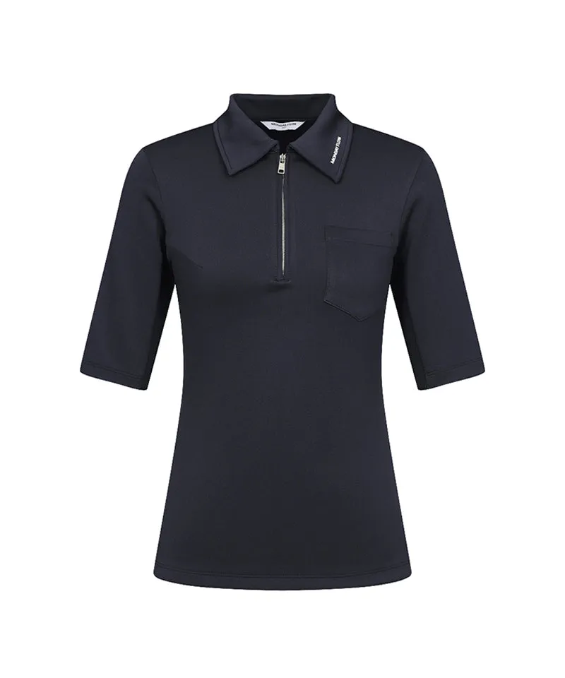 Monday Flow Essential Half Sleeve Top - Dark Navy