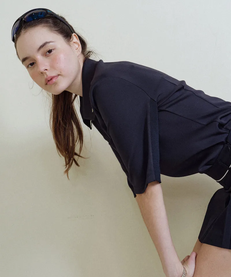 Monday Flow Essential Half Sleeve Top - Dark Navy