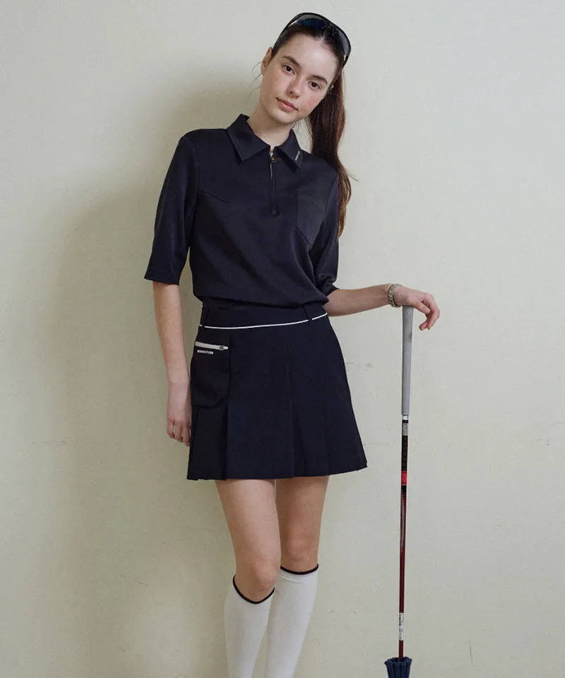 Monday Flow Essential Half Sleeve Top - Dark Navy