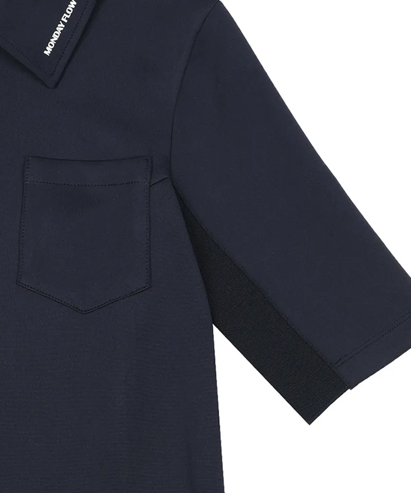 Monday Flow Essential Half Sleeve Top - Dark Navy
