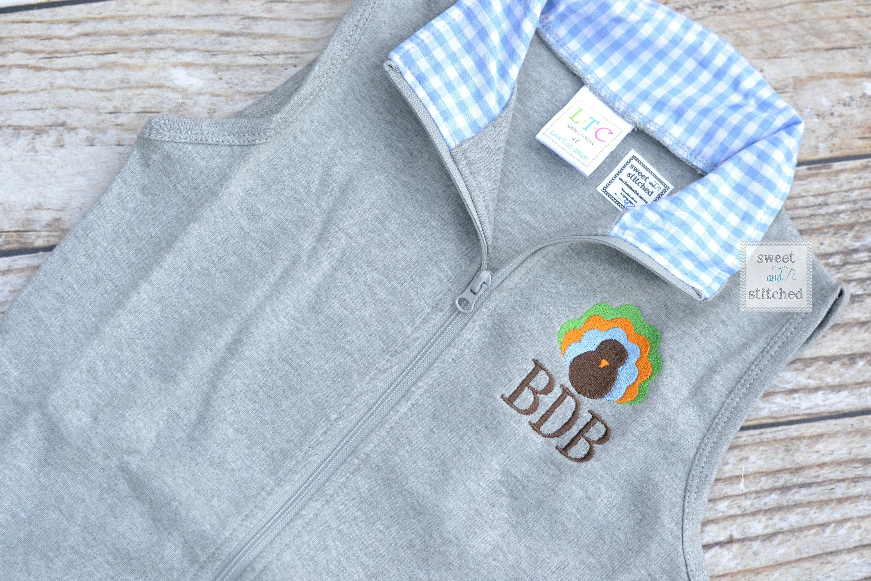 Monogrammed Boys pumpkin outfit, boys pumpkin vest, boys fall outfit