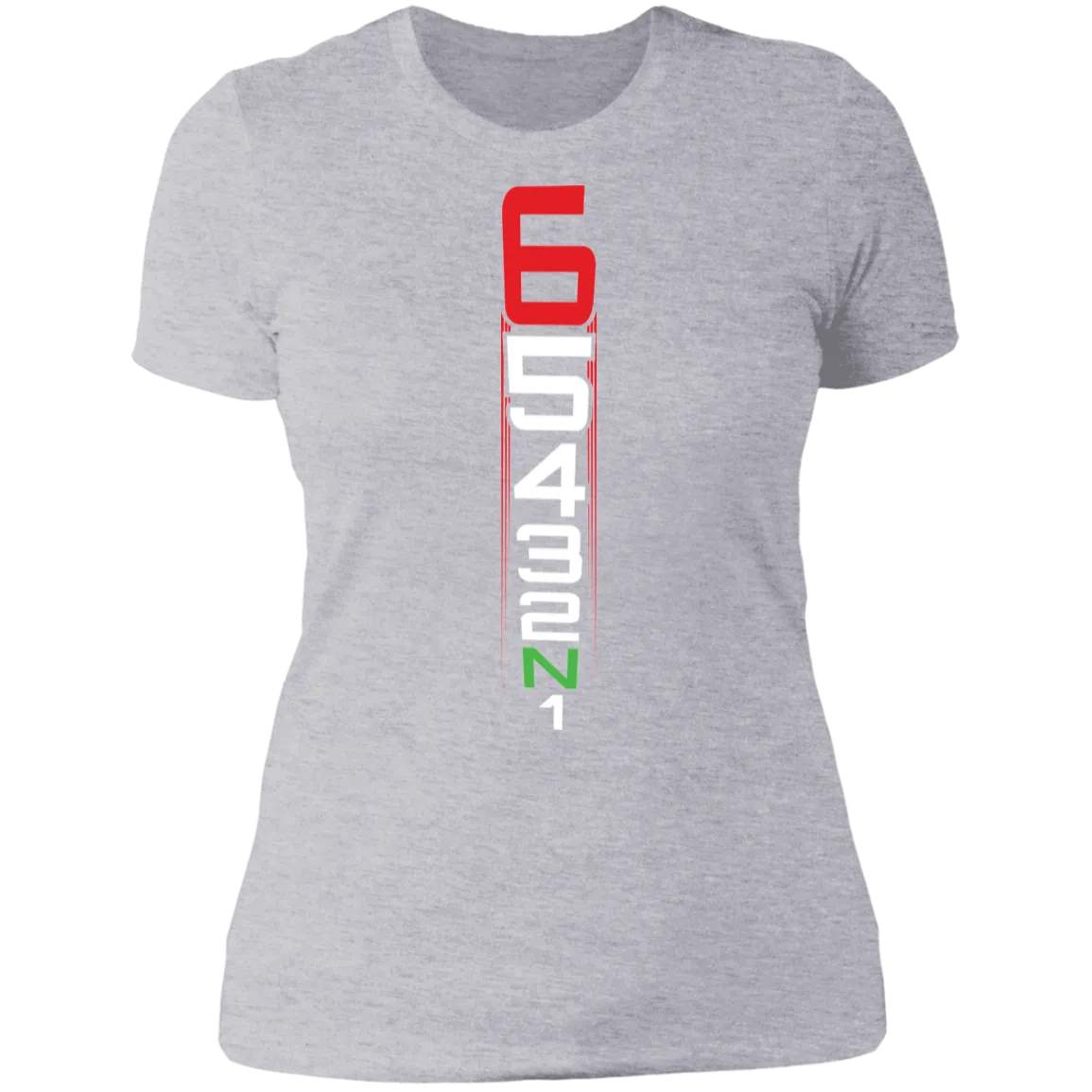 MOTORCYCLE SHIFT PATTERN LADIES T-SHIRT