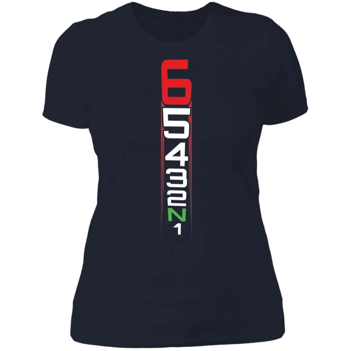 MOTORCYCLE SHIFT PATTERN LADIES T-SHIRT