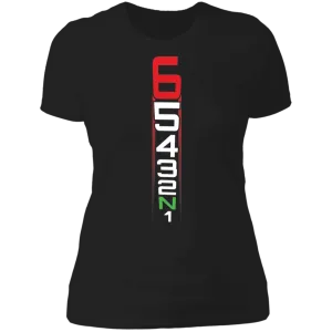 MOTORCYCLE SHIFT PATTERN LADIES T-SHIRT