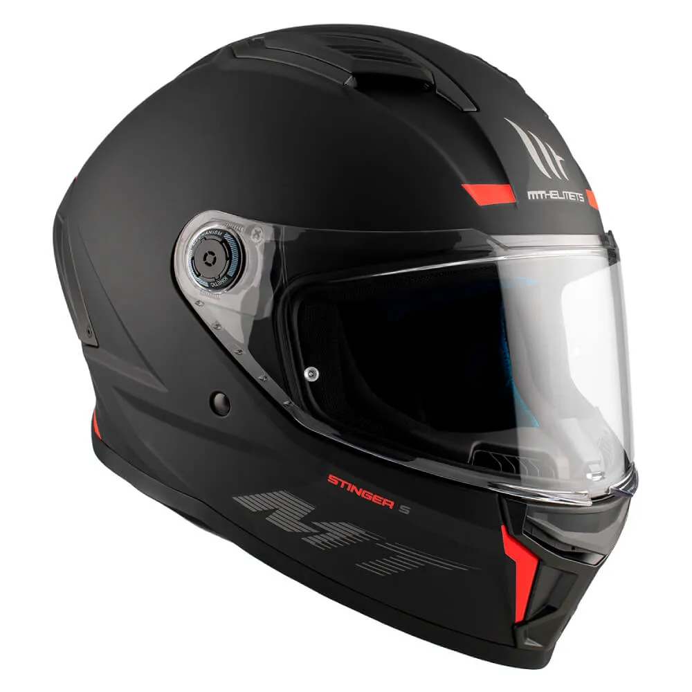 MT Stinger 2 Helmet Solid A1 Matt Black