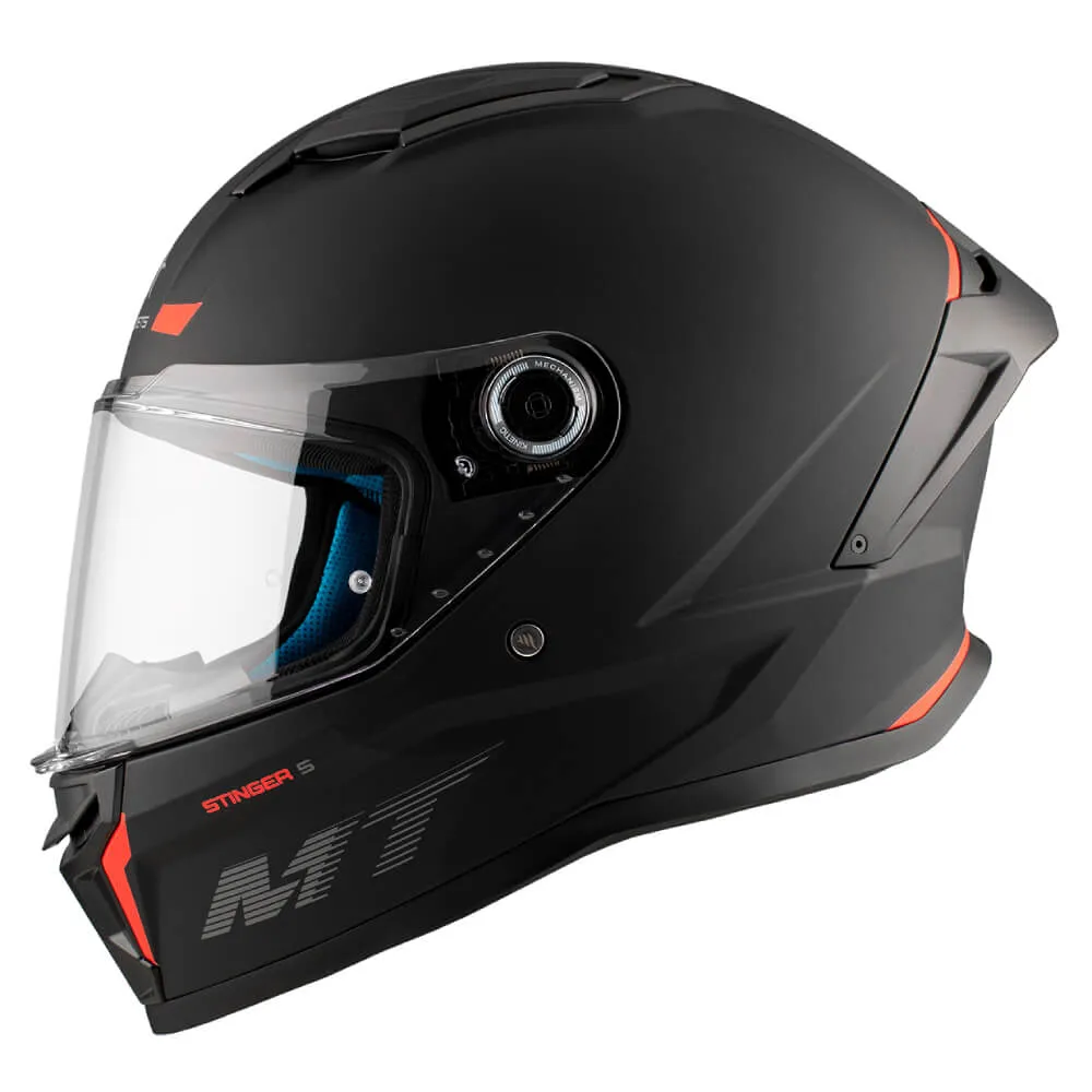 MT Stinger 2 Helmet Solid A1 Matt Black
