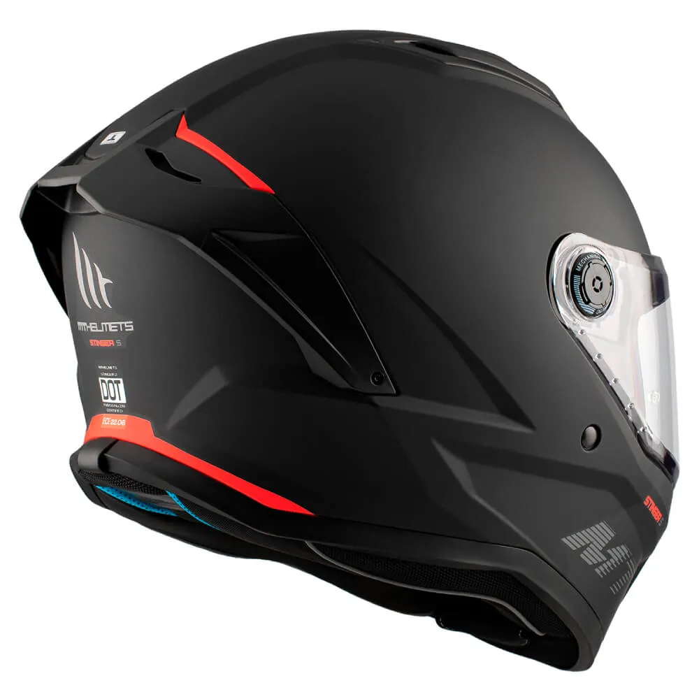 MT Stinger 2 Helmet Solid A1 Matt Black
