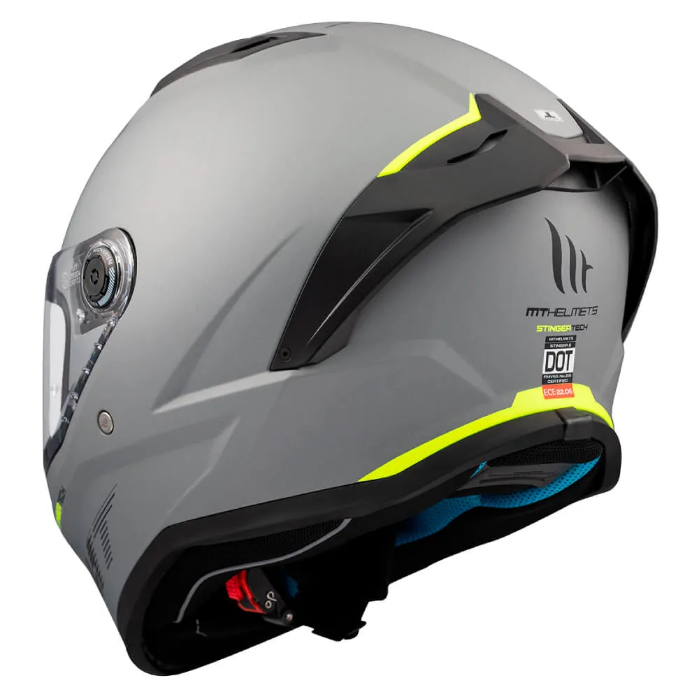 MT Stinger 2 Helmet Solid A2 Titanium Matt Grey