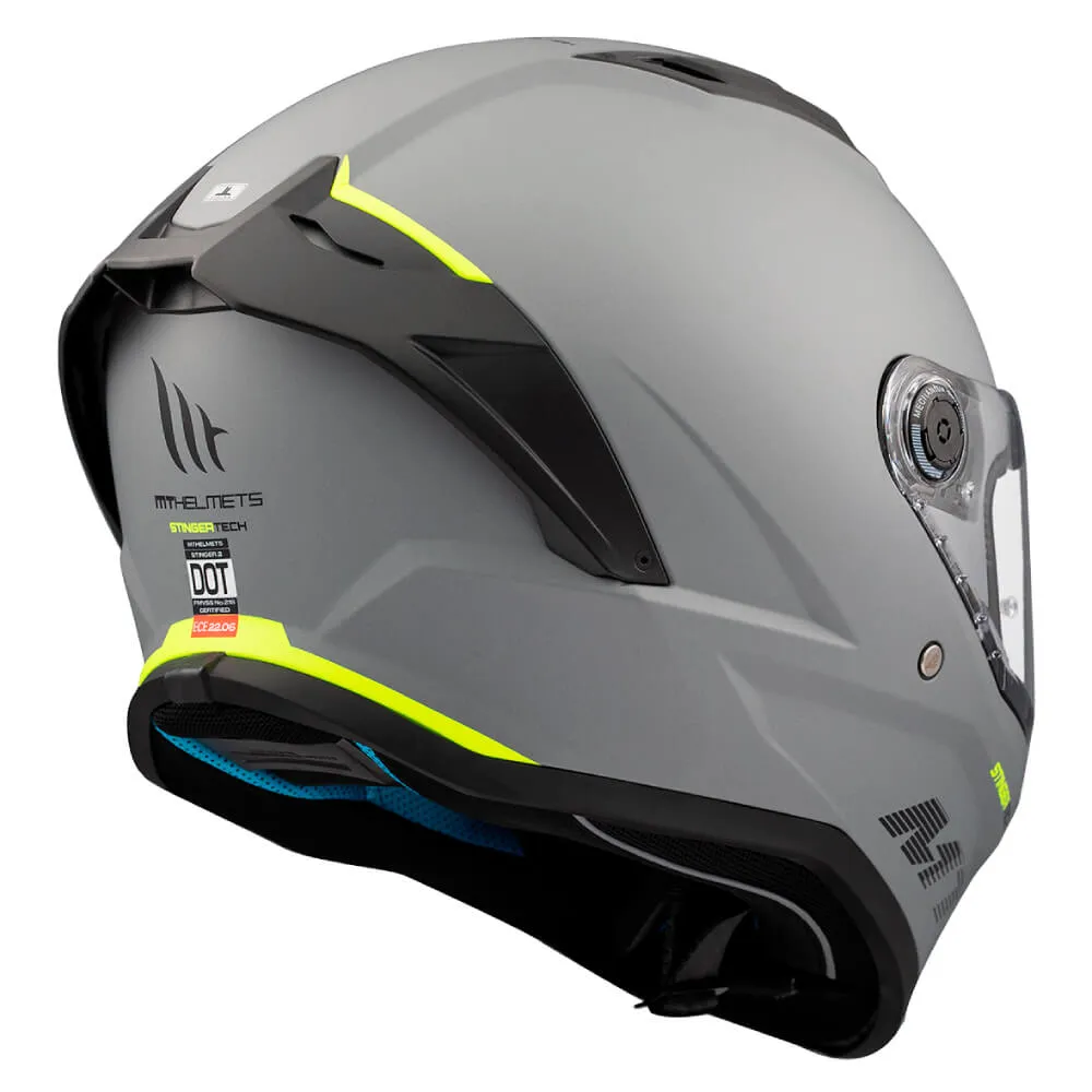 MT Stinger 2 Helmet Solid A2 Titanium Matt Grey