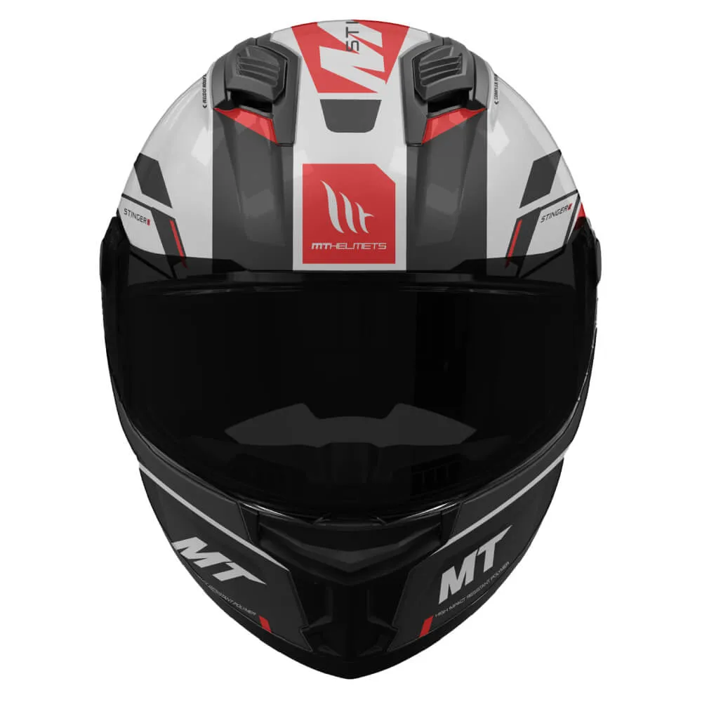 MT Stinger 2 Helmet Zivze A5 Gloss Black / White / Red