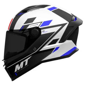 MT Stinger 2 Helmet Zivze A7 Gloss Black / White / Blue