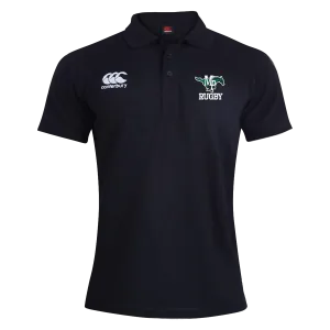 Myers Park Rugby Canterbury Waimak Rugby Polo Black