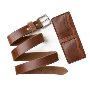 Natural Belt & Wallet Bundle