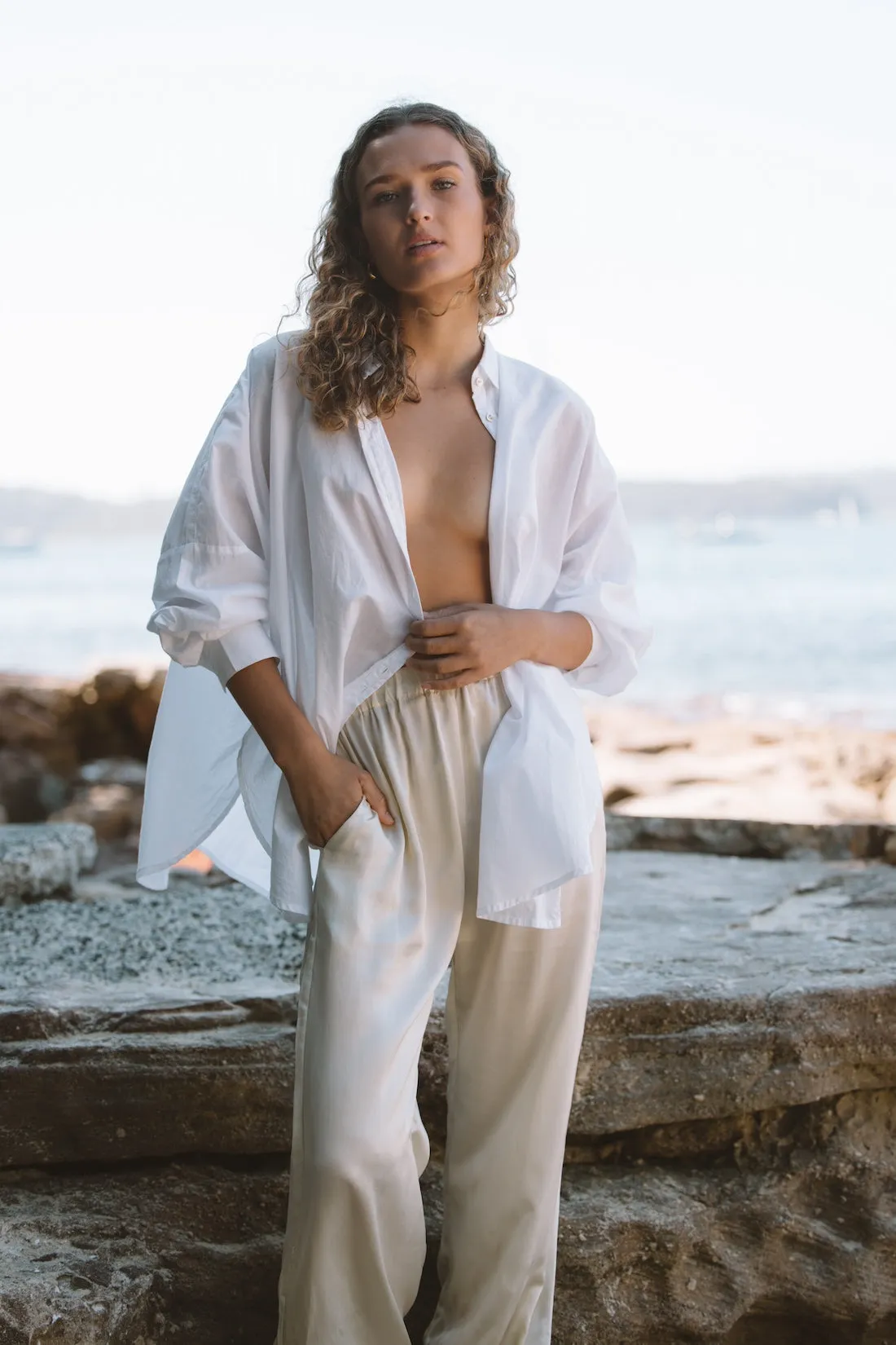 Nic Organic Cotton Shirt White