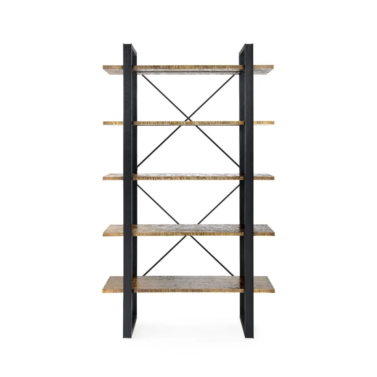 Odeon Etagere / Antique Brass and Dark Bronze