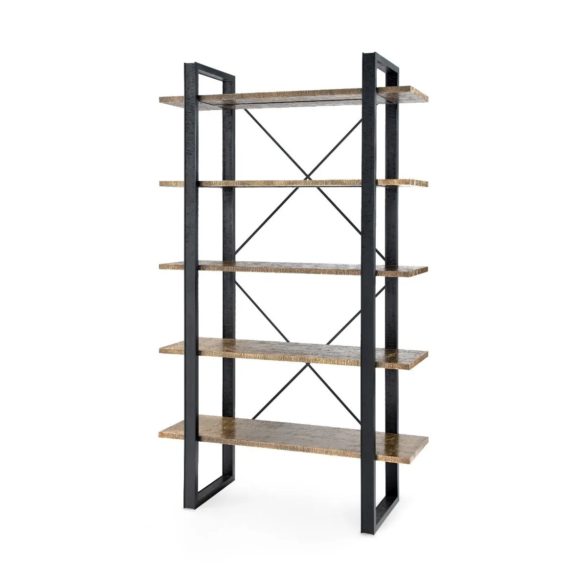Odeon Etagere / Antique Brass and Dark Bronze