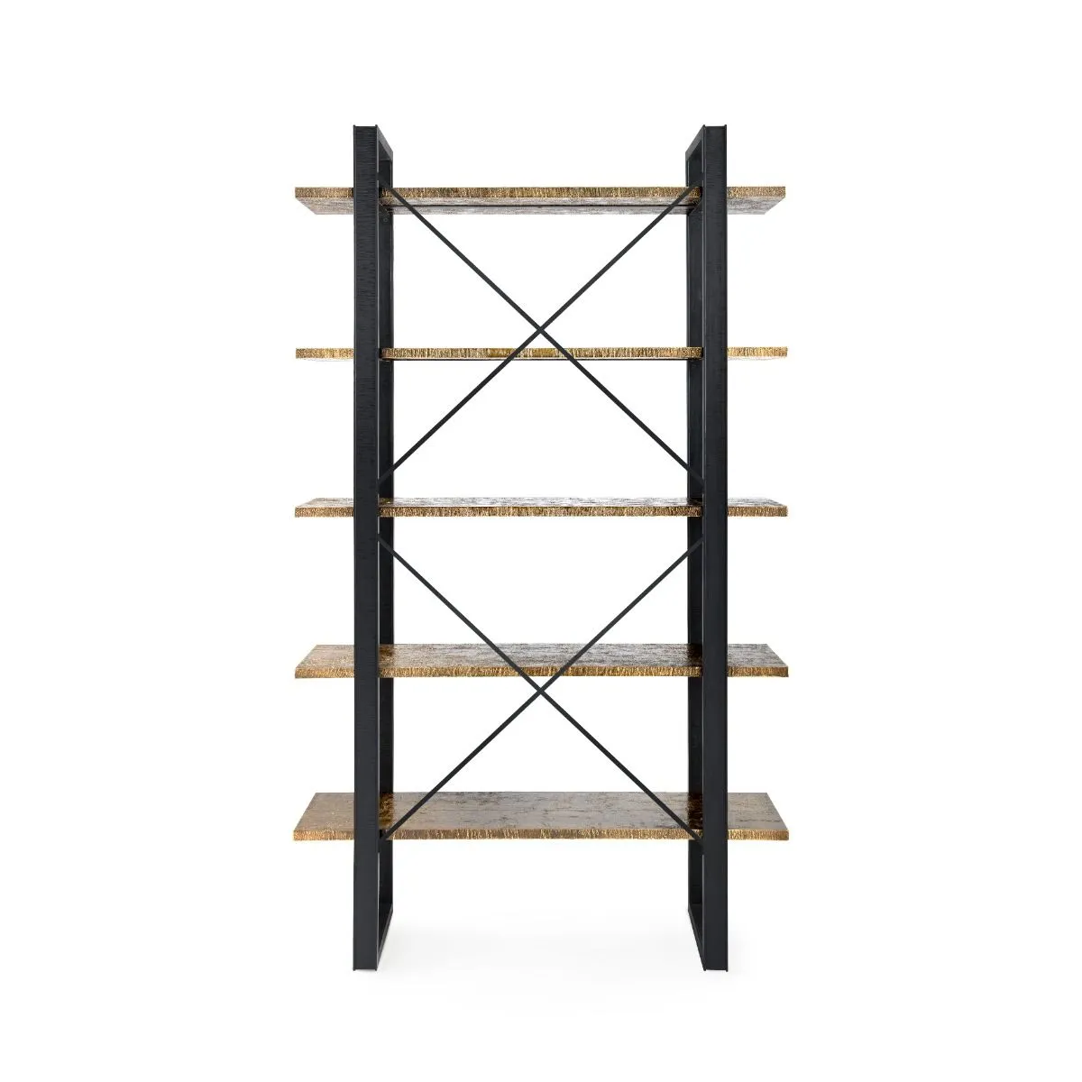 Odeon Etagere / Antique Brass and Dark Bronze