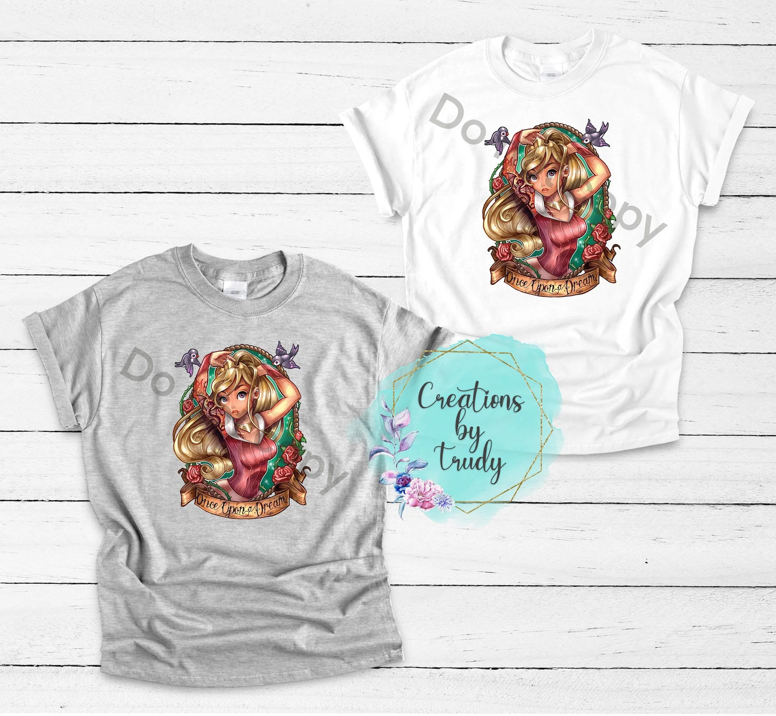 Once upon a dream, tattooed princess- T SHIRT