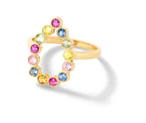 open pear ring