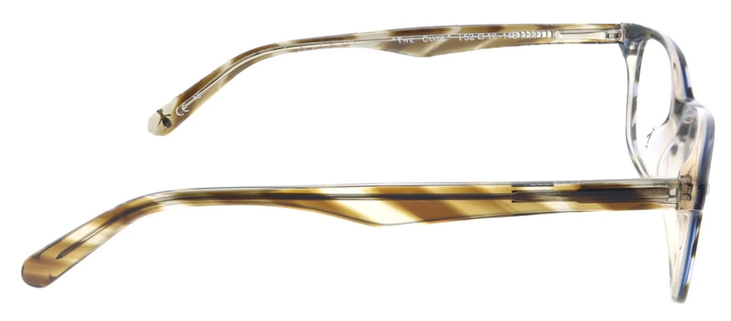 Original Penguin PE Clyde LT Rectangle Plastic Tortoise/ Havana Eyeglasses with Demo Lens