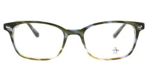 Original Penguin PE Clyde LT Rectangle Plastic Tortoise/ Havana Eyeglasses with Demo Lens
