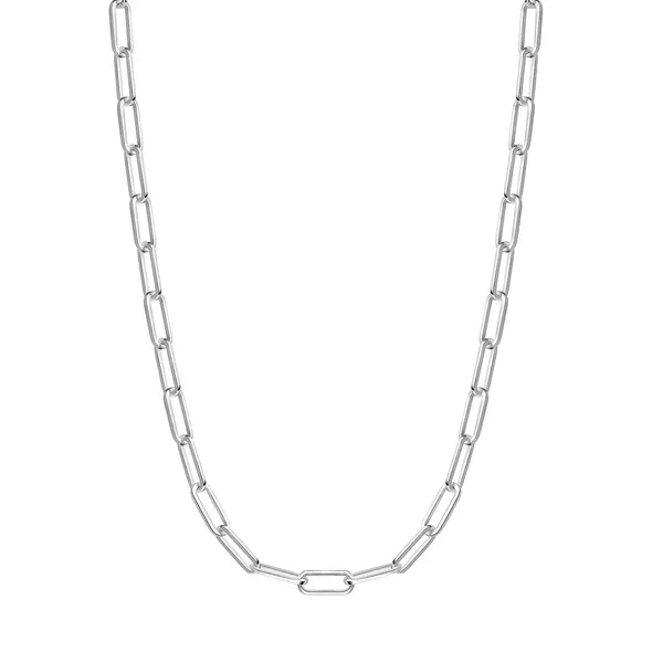 Paperclip Link Necklace in Sterling Silver