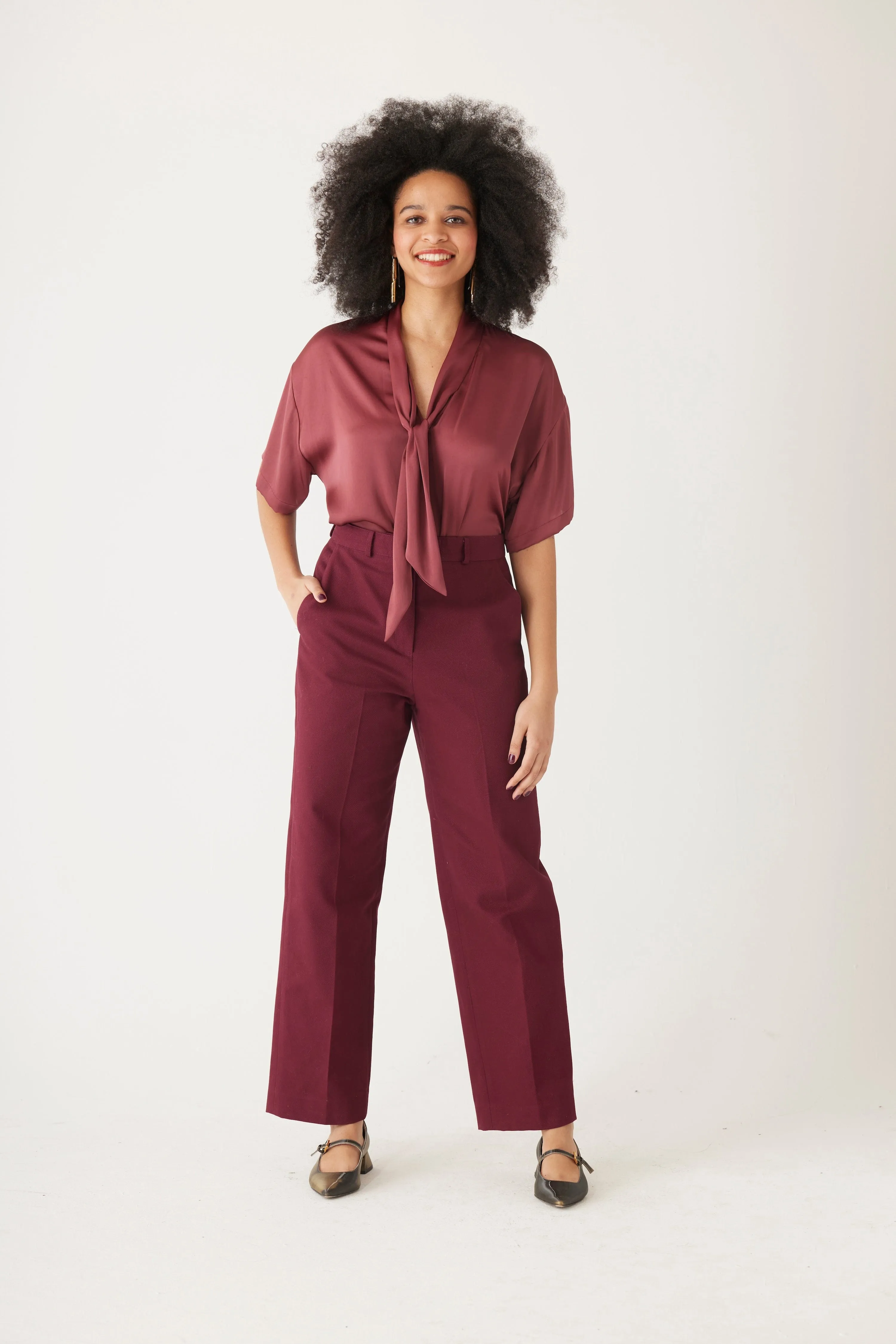 Piper Pant in Cotton Twill (Full Length)