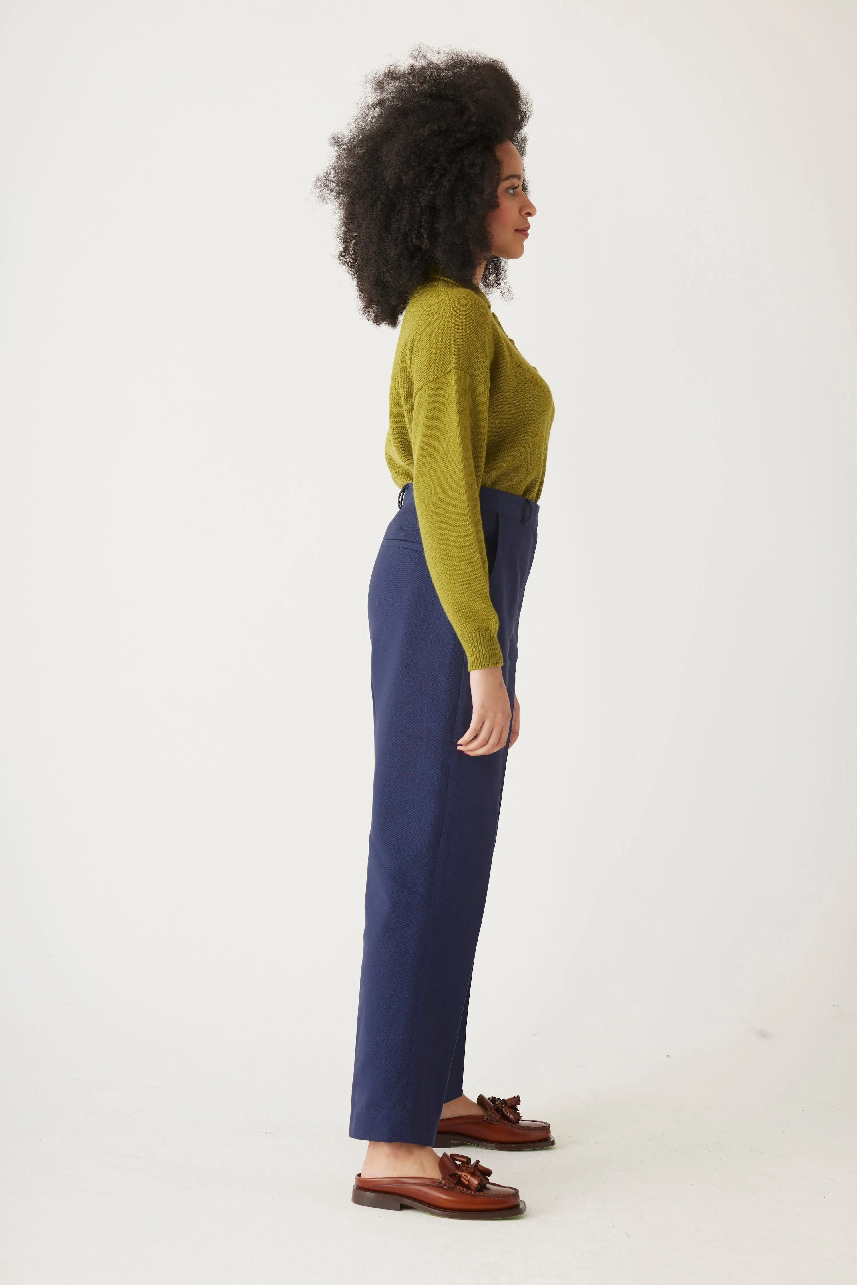 Piper Pant in Cotton Twill (Full Length)