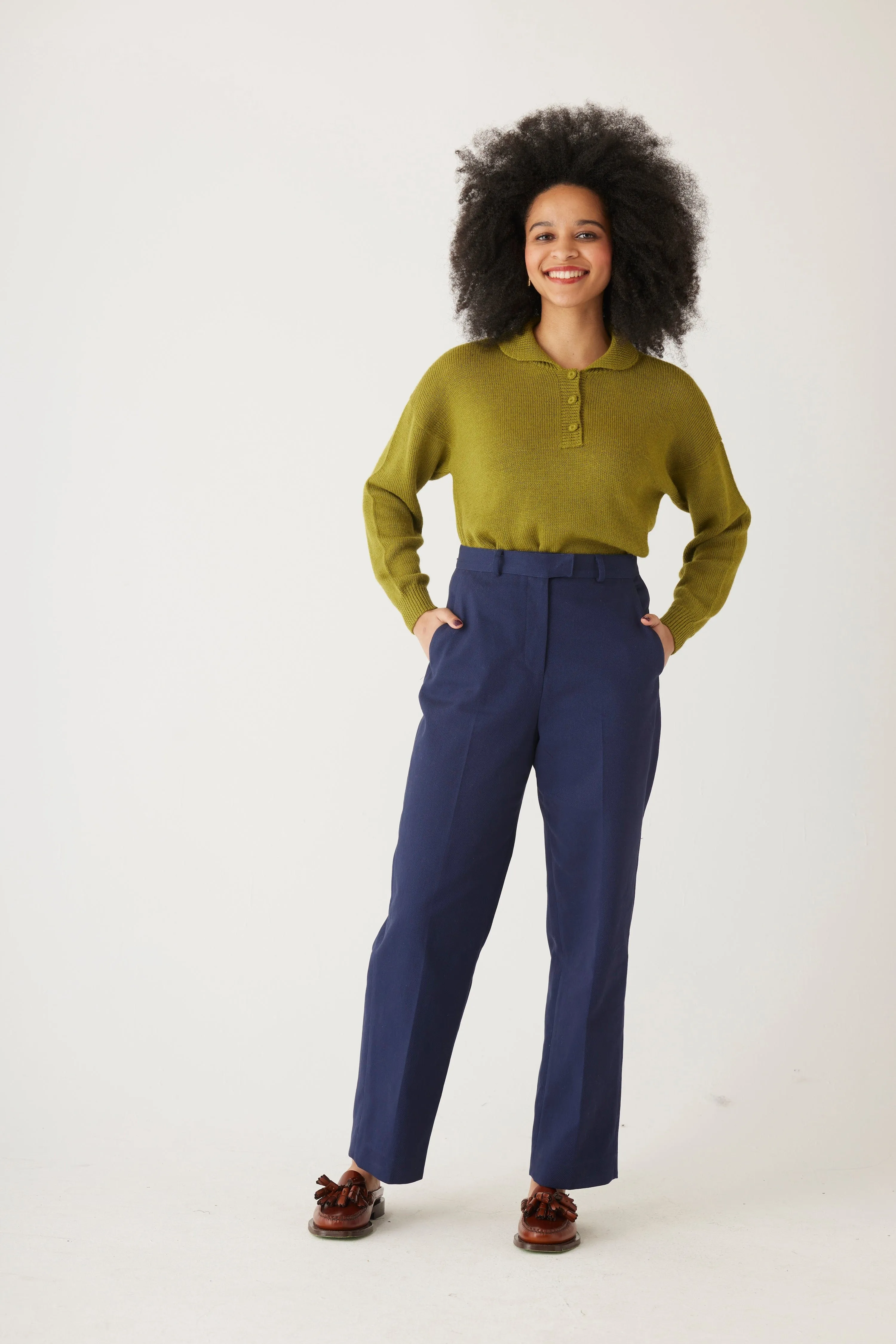 Piper Pant in Cotton Twill (Full Length)