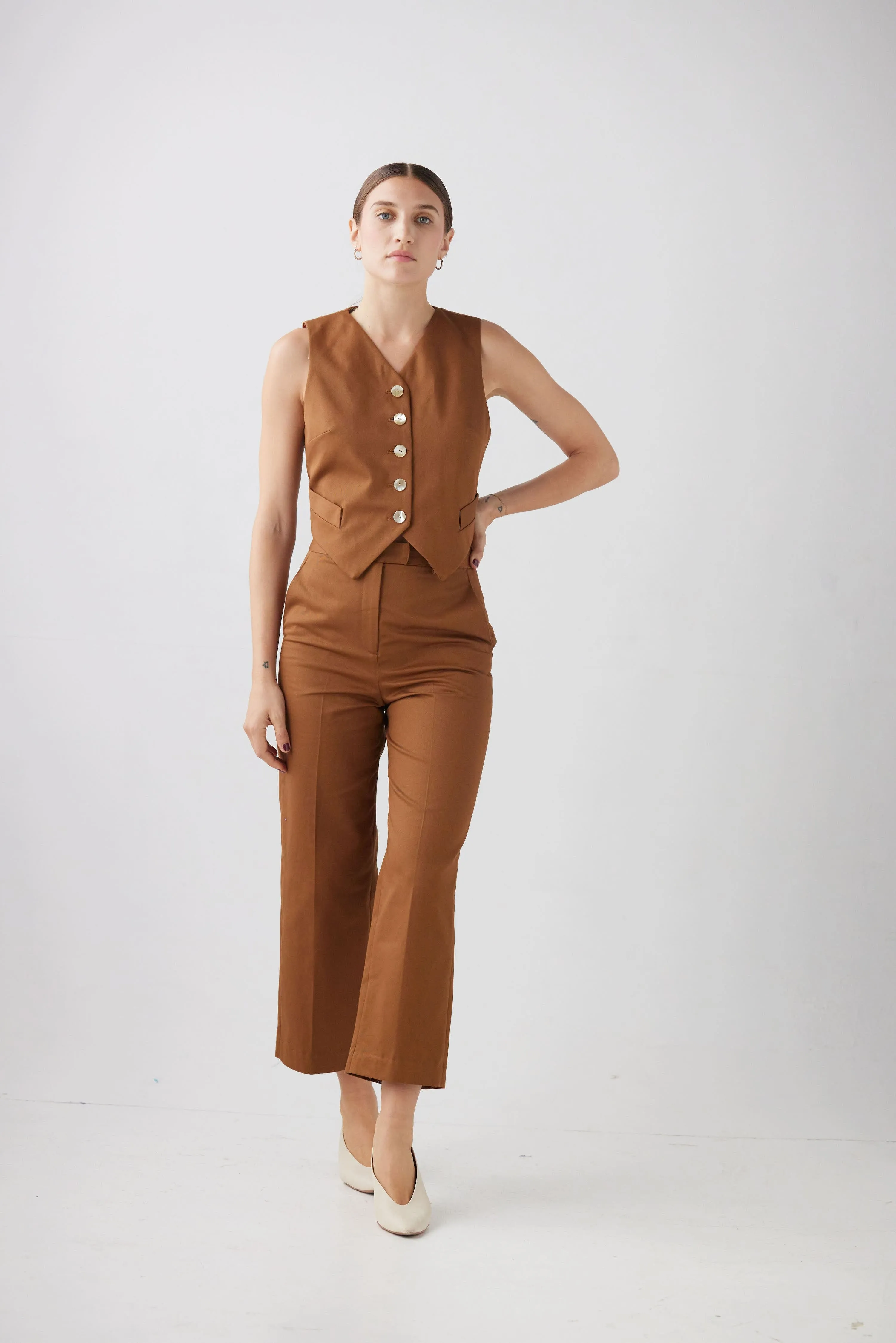 Piper Pant in Cotton Twill
