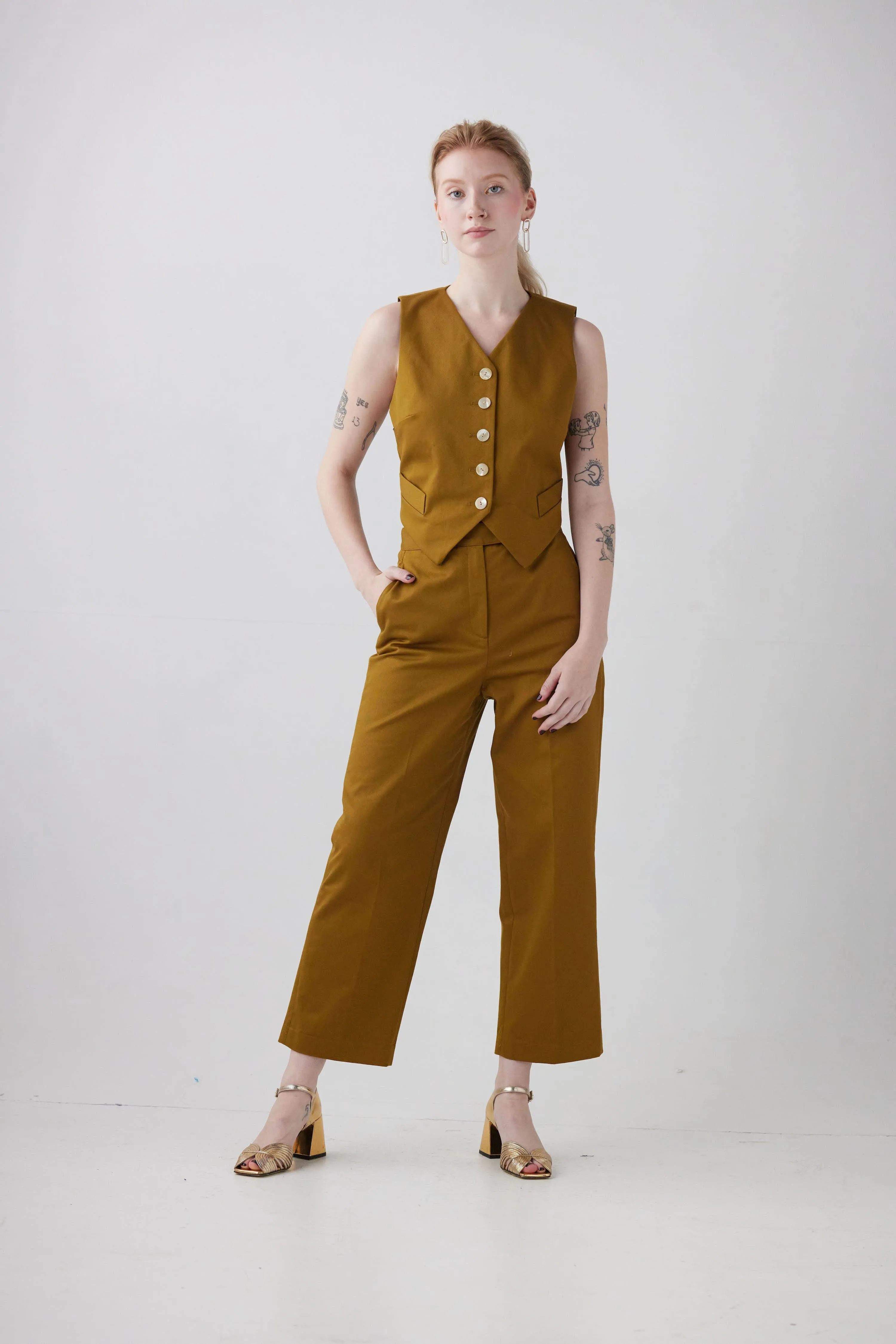 Piper Pant in Cotton Twill