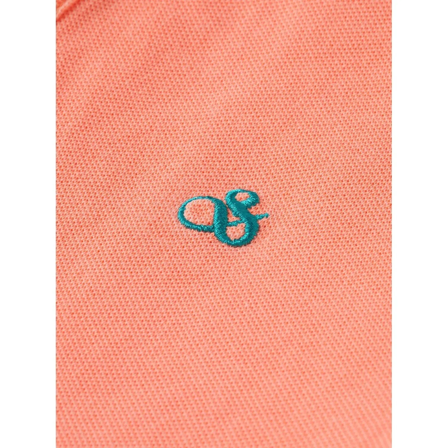 Pique Polo Shirt - Neon Coral