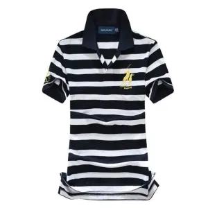 Polo femme bleu marine