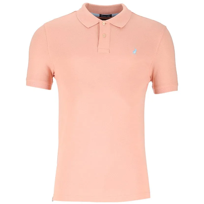 Polo Pique Short Sleeve Golfer Pink