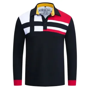 Polo rayé marin homme