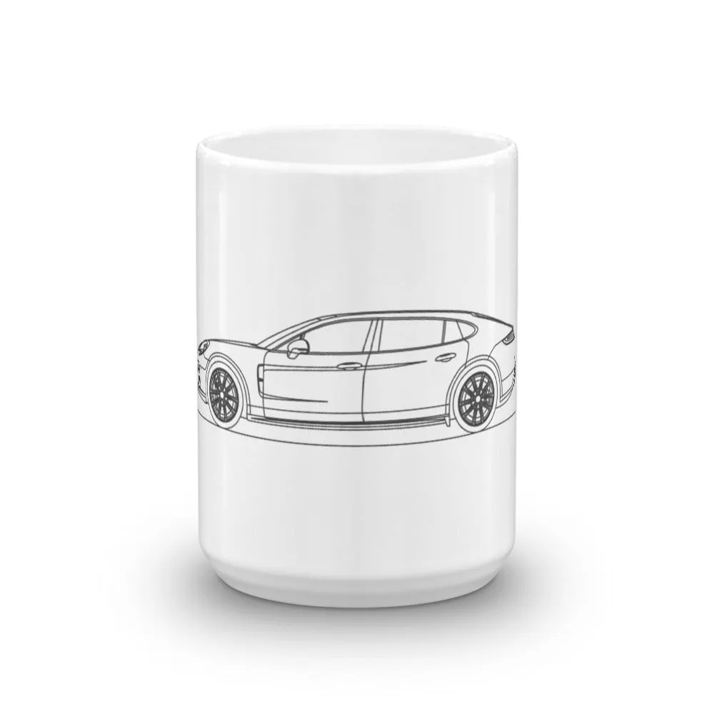 Porsche Panamera 971 Turbo S E-Hybrid Executive Outline Mug