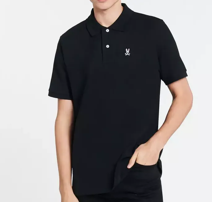 Psycho Bunny Classic Polo Black B6K001ARPC-001